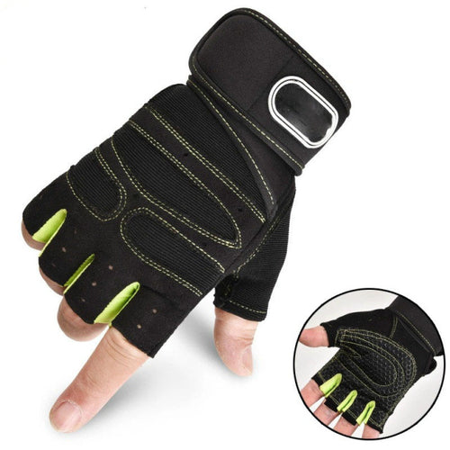 Load image into Gallery viewer, Men Gym Gloves Half Finger Cycling Gloves Pro Fitness Weight Lifting
