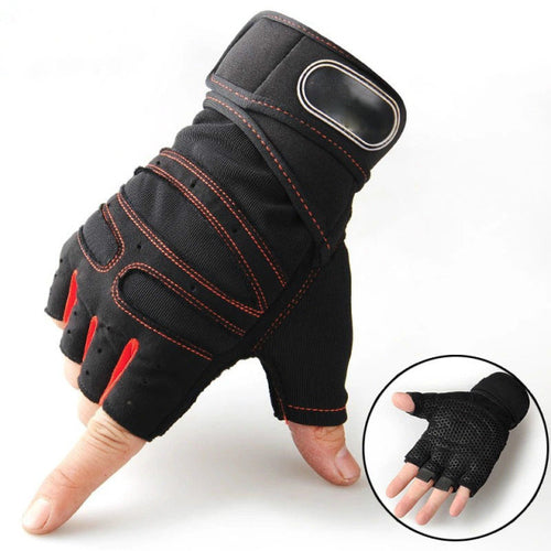 Load image into Gallery viewer, Men Gym Gloves Half Finger Cycling Gloves Pro Fitness Weight Lifting
