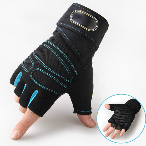 Load image into Gallery viewer, Men Gym Gloves Half Finger Cycling Gloves Pro Fitness Weight Lifting
