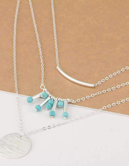 Load image into Gallery viewer, Turquoise Multilayer Necklace
